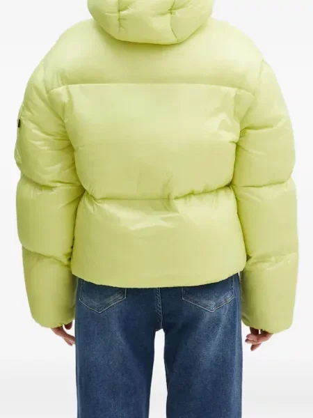 Geacă Alpha Industries cu glugă verde