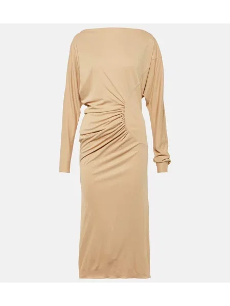 Rochie maxi Khaite de costum bej