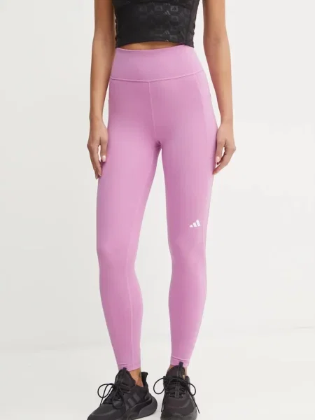 Бягане панталон Adidas Performance виолетово