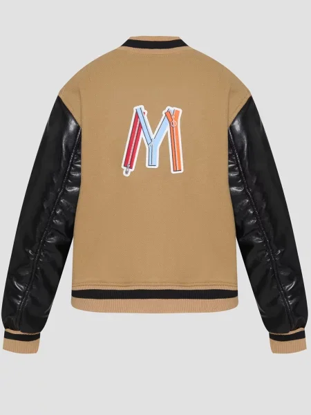 Вовняний Бомбер Moschino бежевий