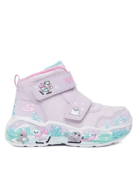 Śniegowce Skechers fioletowe
