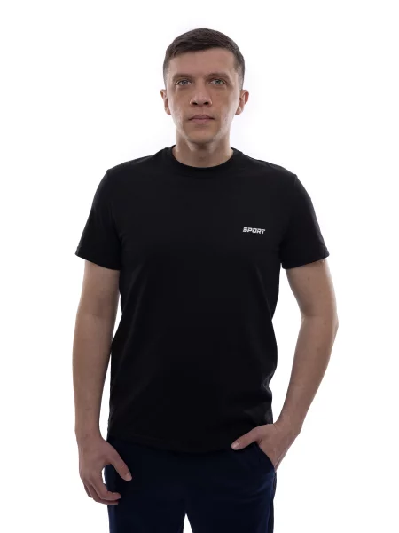 Футболка LUMO віскоза/поліестер чорний