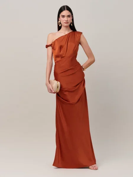 Sável Rochie JUSTINA ruginiu maro