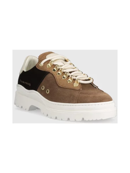 Filling Pieces sneakersy zamszowe Court Serrated Topaz brązowe