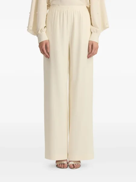 Pantaloni Oscar De La Renta de mătase