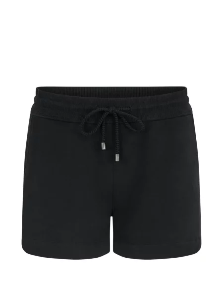 Pantaloni scurți Juvia cu crăpătură negru