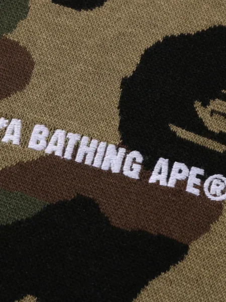 Polo A Bathing Ape® cu model camuflaj verde