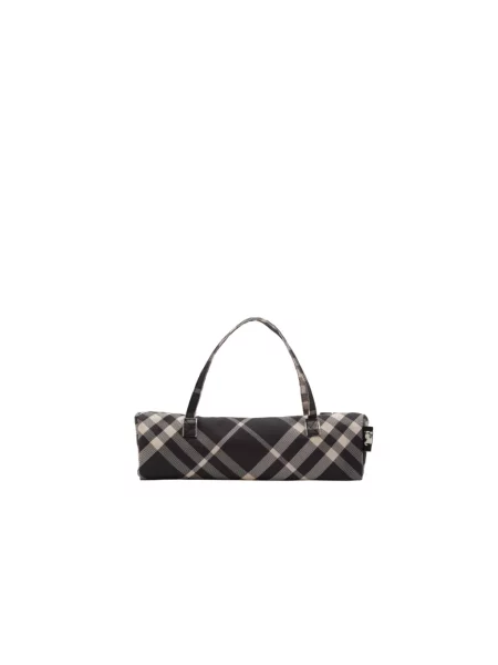 Чадър Burberry със сърца черно