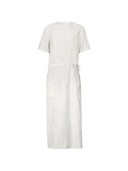 Rochie midi Loulou De Saison cu dungi alb
