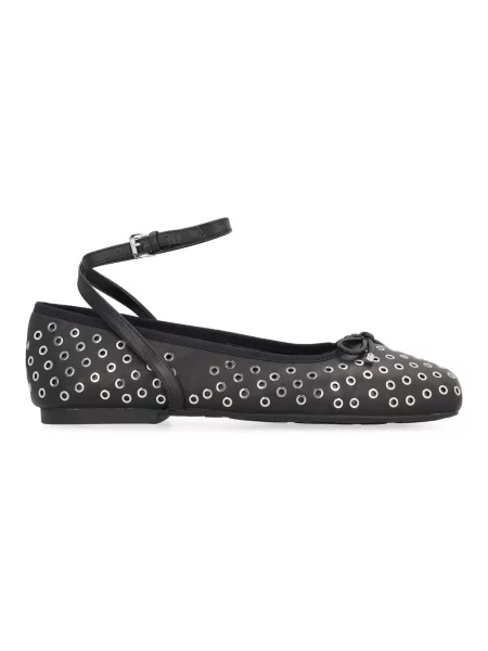 Balerinki Michael Kors skórzane czarne