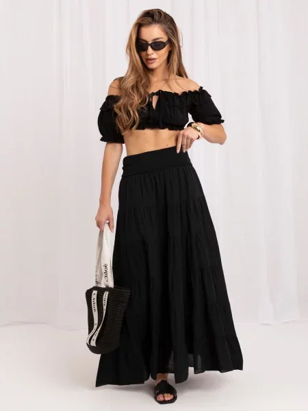 Fusta maxi Italy Moda negru