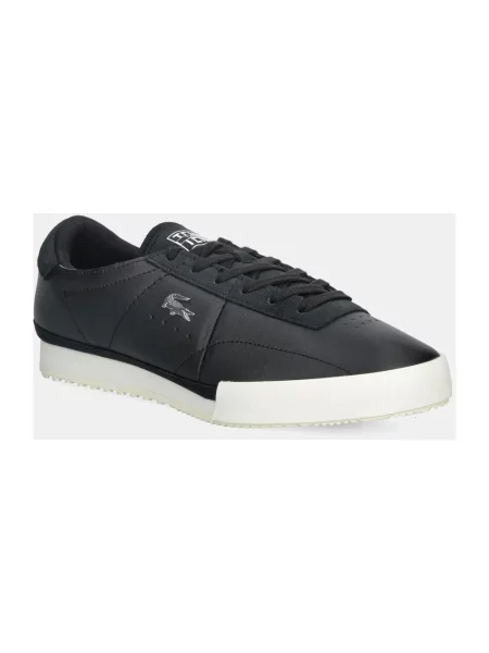 Sneakersy Lacoste skórzane czarne