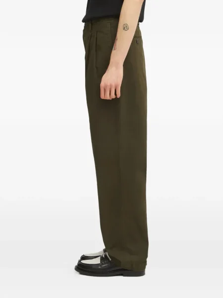 Pantaloni C.p. Company plisate verde