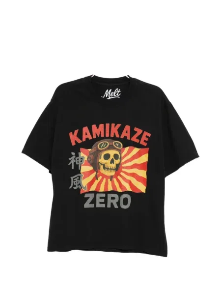 Tricou Melt cu decolteu în U negru