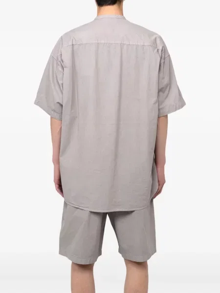 Krátká košile In･stru(men-tal). s kapsami na rukávech šedá