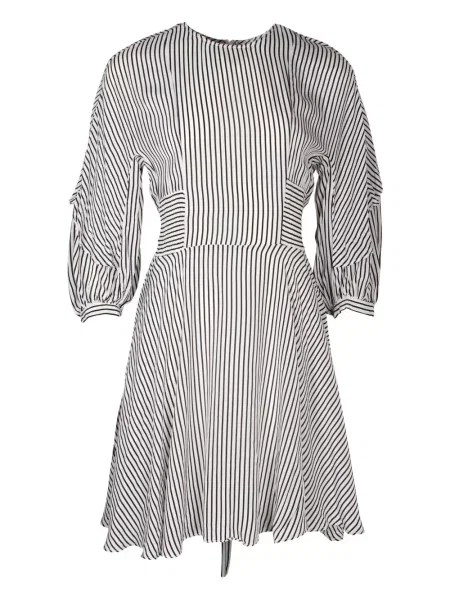 Rochie mini Maje cu dungi de costum alb
