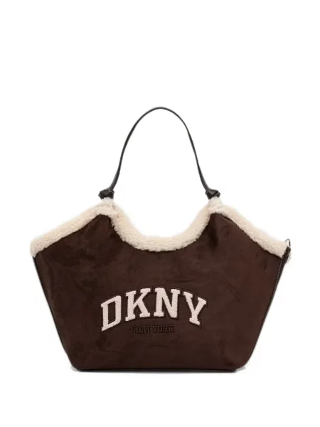 Шопинг чанта Dkny кафяво