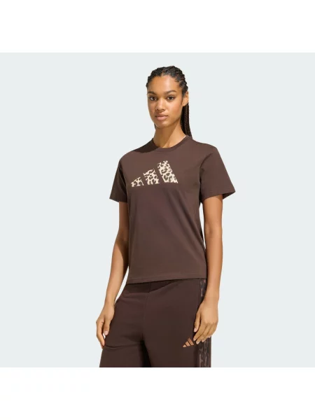 ADIDAS SPORTSWEAR Funkční tričko starobéžová / čokoládová / khaki / černá hnědé