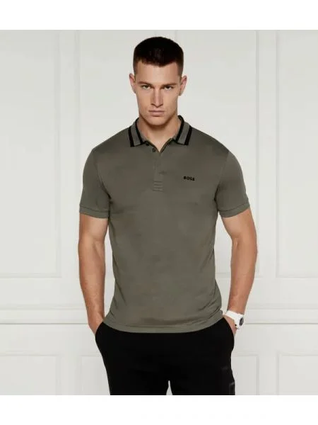 BOSS GREEN Polo Paule verde
