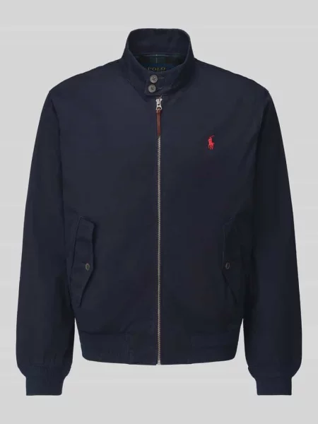 Kurtka bomber Ralph Lauren z logo niebieski