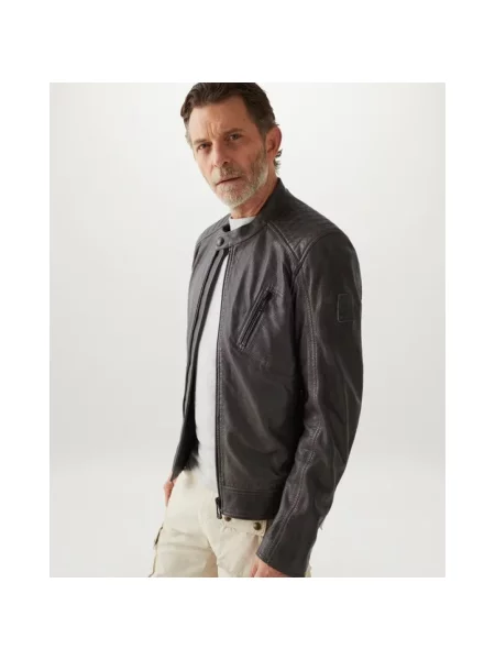 Kurtka skórzana Belstaff szara
