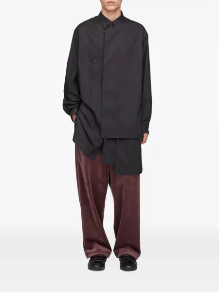 Cămașă Y-3 asimetrică negru