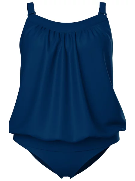 Ulla Popken Costum de baie Tankini marin albastru