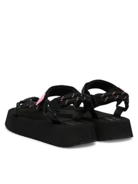 Szandál Tommy Jeans Tjw Eva Rope Sandal fekete