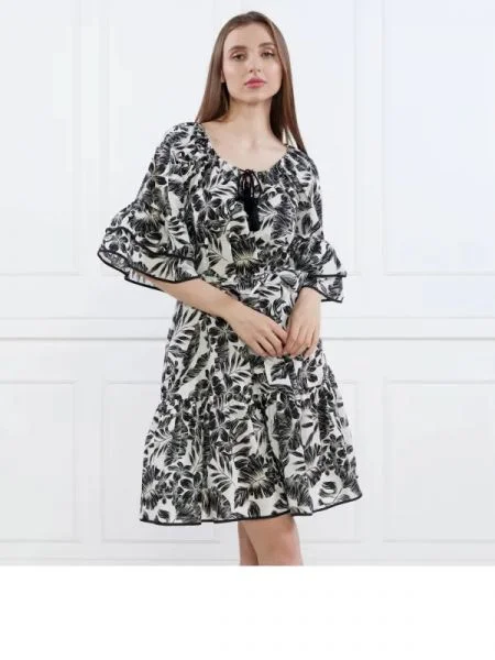 Twinset U&B Rochie cu cordon alb