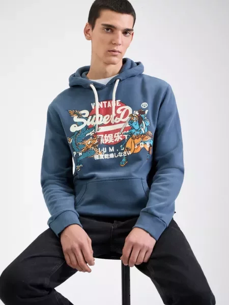 Palton Superdry alb