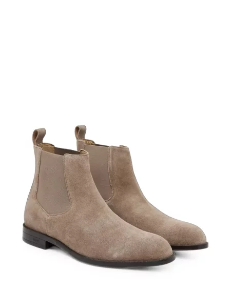 Botine chelsea Boss din piele de căprioară