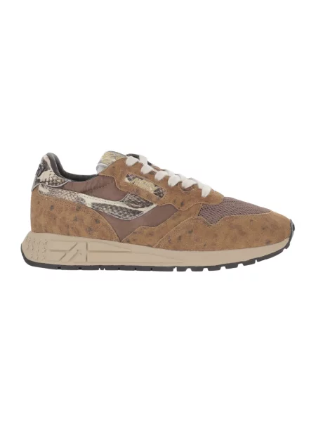 Sneakersy Autry skórzane brązowe