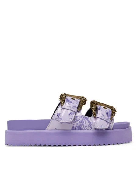Pantofle Versace Jeans Couture fialové