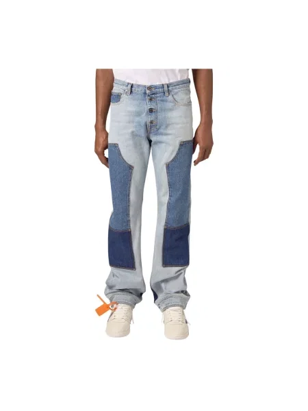 Jeansy Off-white białe