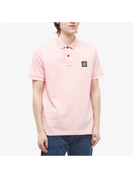 Koszulka polo Stone Island różowa