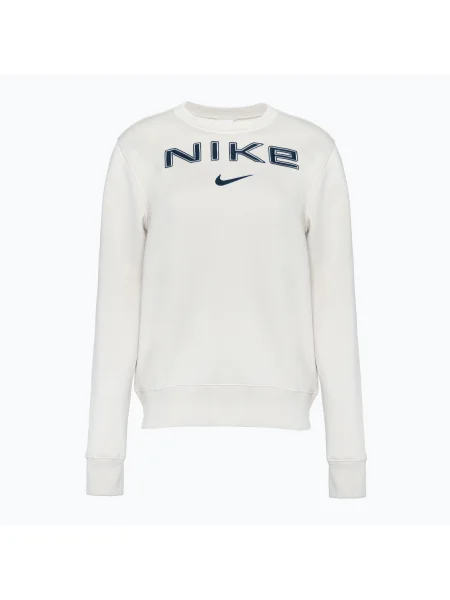 Tricou pentru femei Nike Sportswear Phoenix Fleece light orewood brn/white/armory navy alb