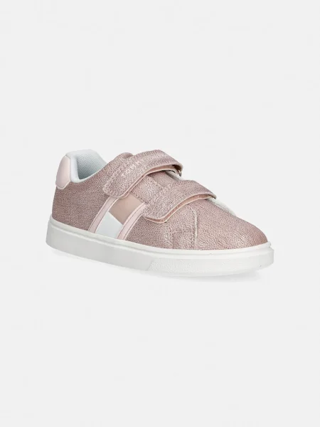 Superge Tommy Hilfiger Flag Low Cut Velcro S Roza bela