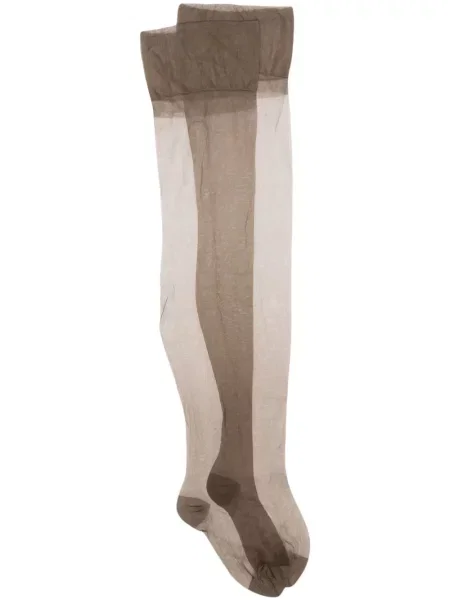 Ciorapi Maison Close transparente maro