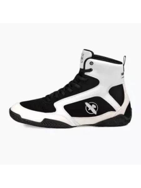 Боксерські туфлі Hayabusa Pro Boxing чорно-білі білі