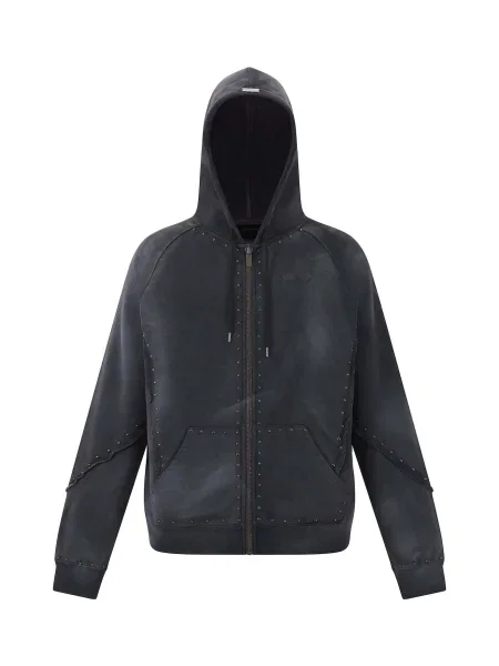 Ed Hardy Hanorac Drag Battle gri metalic negru