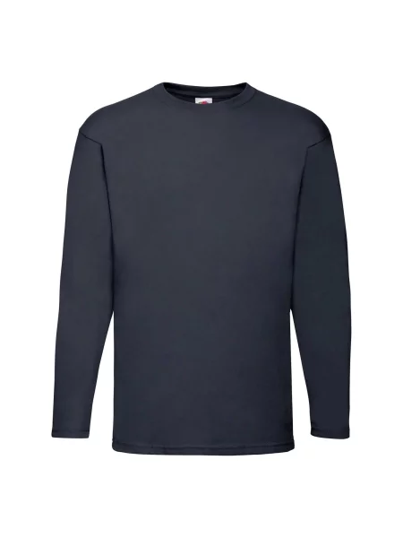 Tricou mânecă lungă Fruit Of The Loom albastru închis