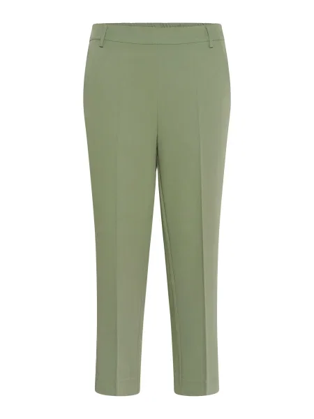 Kaffe Pantaloni cu dungă KASakura deschis verde