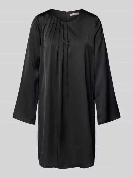 Sukienka midi z marszczeniami Christian Berg Woman Selection czarna