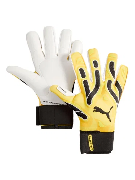 Rękawice bramkarskie Puma Ultra Ultimate Hybrid Sun żółte