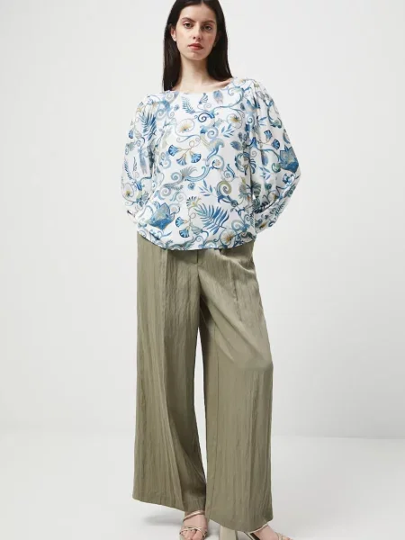 Блузка Medicine візерунок бежевий