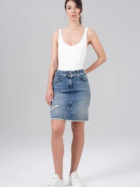 M.O.D MIRACLE OF DENIM Fustă albastru