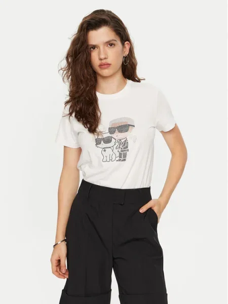 KARL LAGERFELD Tricou alb