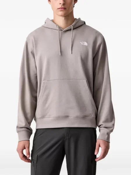 Хавлиени суичър с качулка The North Face кафяво