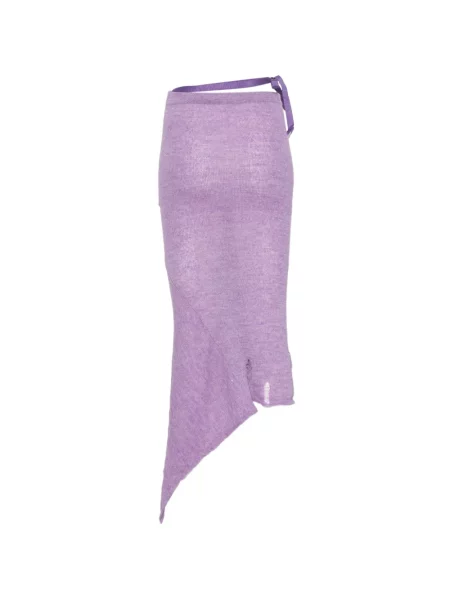 Fustă midi Barbara Bologna tricotate asimetrică violet