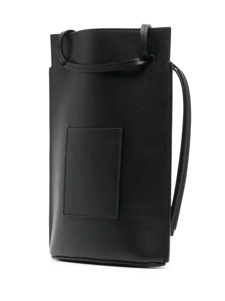 Kožna crossbody torbica Loewe s autogramom crna